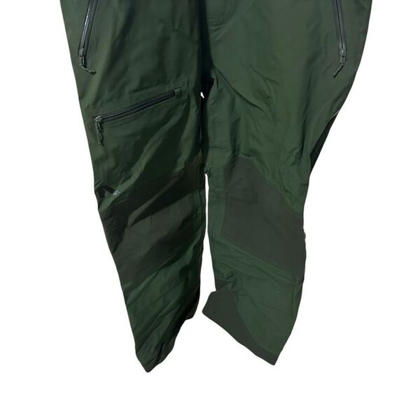 Flylow Baker Snow Bib Overalls XXL Pine Green - Picture 4 of 9